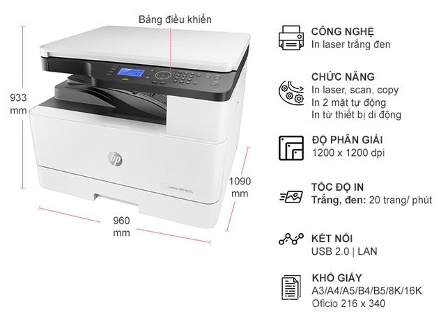 Máy in HP LaserJet MFP M433a