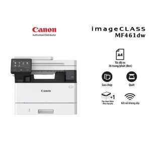 Máy in laser đen trắng đa năng Canon MF461dw (In đảo mặt, Copy, Scan, ADF, A4 A5, USB, LAN WIFI)
